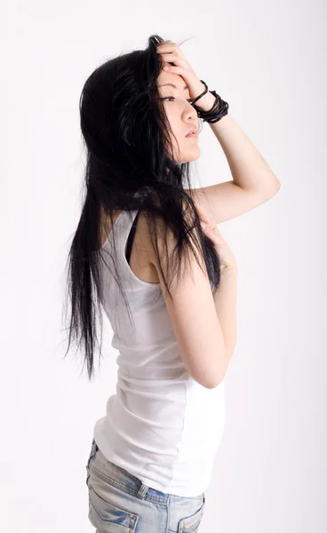 Portrét hezká japonská dívka — Stock fotografie