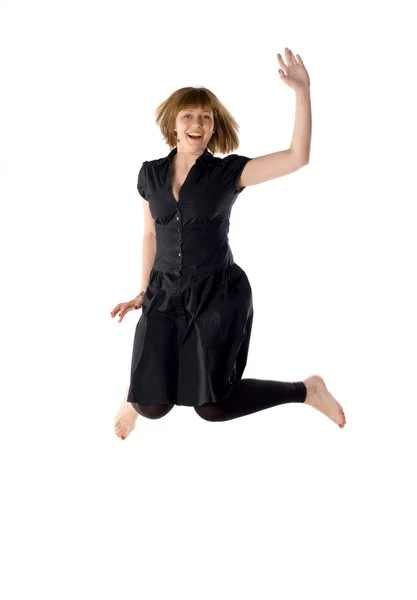Γυναίκα χορεύει στο στούντιο — Φωτογραφία Αρχείου