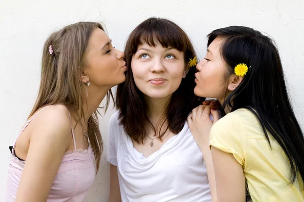 三个女性朋友 — 图库照片