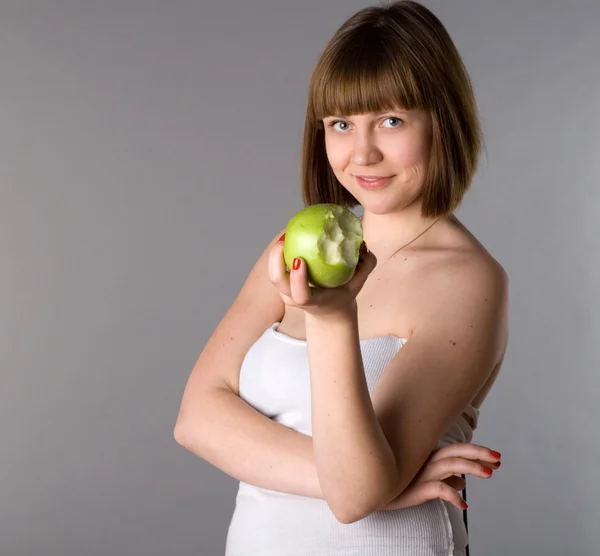 Stock image Woman with apple