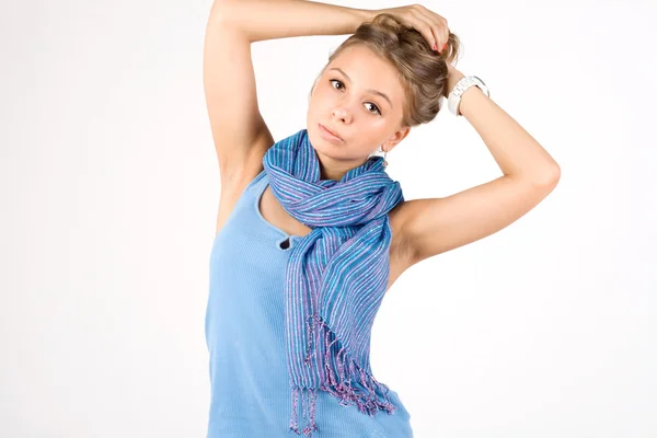 Dziewczynka etniczne ubrania — Zdjęcie stockowe