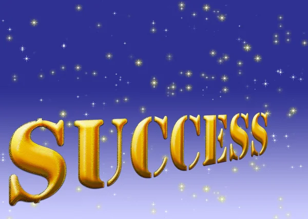 Golden success text. — Stock Photo, Image