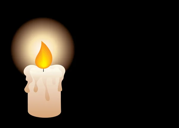 Candle. Vector. — Stock Vector