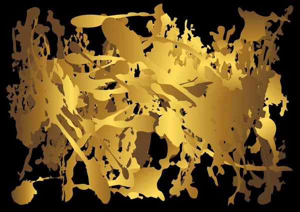 Les formes dorées . — Image vectorielle