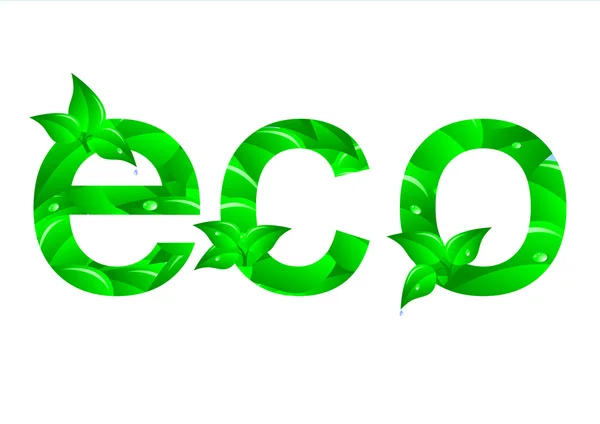 Groene ecologie concept. vector. — Stockvector