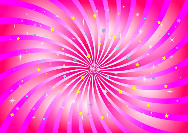 Remolino abstracto en color rosado. Ilustración vectorial . — Archivo Imágenes Vectoriales