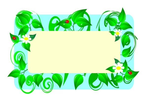 Carte florale. Illustration vectorielle . — Image vectorielle
