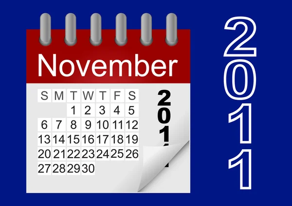 Vector pictogram Kalender 2011. — Stockvector