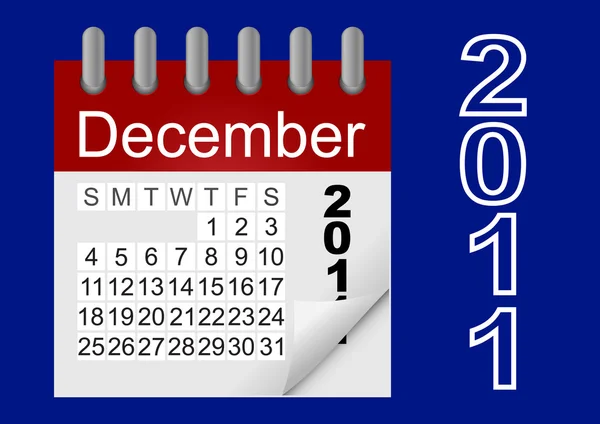 Vector pictogram Kalender 2011. — Stockvector