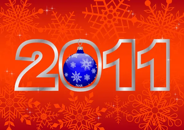 Új év 2011! vektoros 10eps. — Stock Vector
