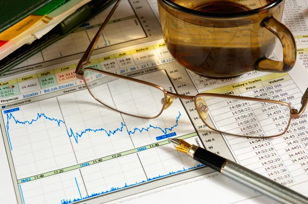Financiële analyse — Stockfoto