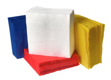 Disposable paper napkins clipart