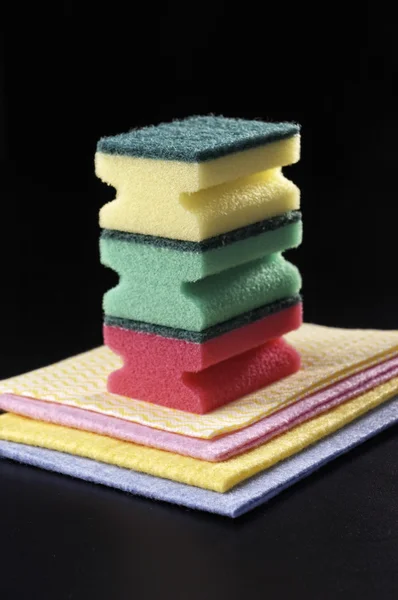 Sponge and napkin — Stock Photo, Image