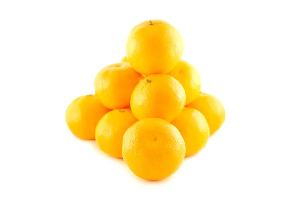Clementines in pyramid — Stock Photo, Image