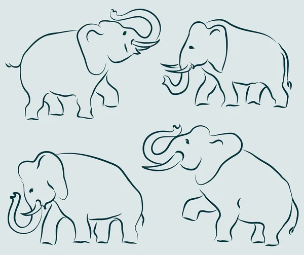 Elefánt Jogdíjmentes Stock Illusztrációk