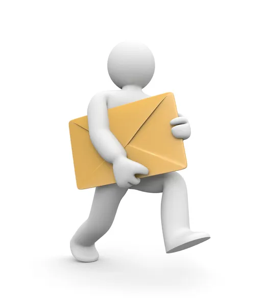 Brev levereras eller brev leverans — Stockfoto