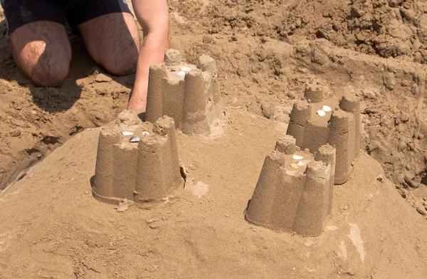 Castelli di sabbia — Foto Stock