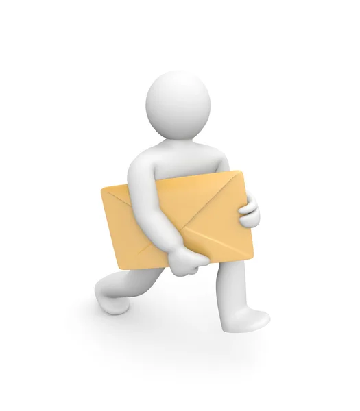 Carta entregue ou entrega de carta — Fotografia de Stock