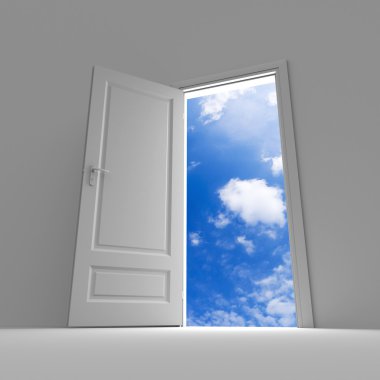 Door to sky clipart