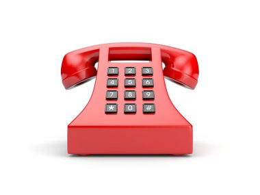 Retro telephone. clipart