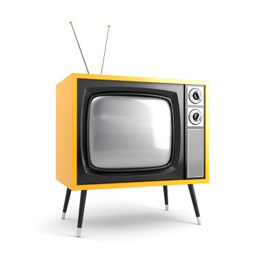 Stylish retro TV clipart