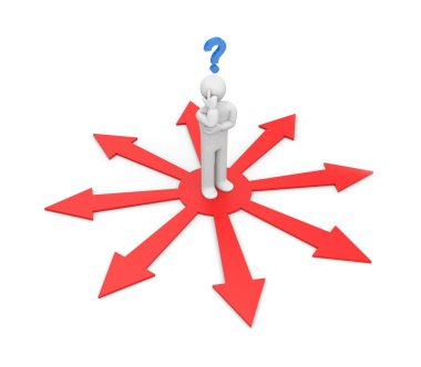 What way to choose? clipart