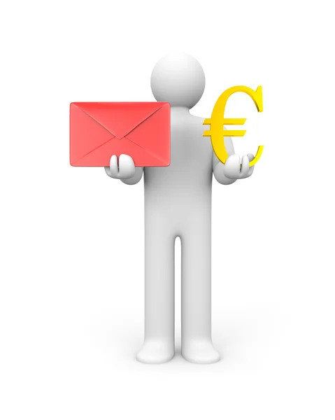 Tjäna pengar på dig mail — Stockfoto