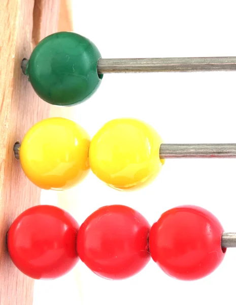 Filas de bolas de colores en ábaco —  Fotos de Stock