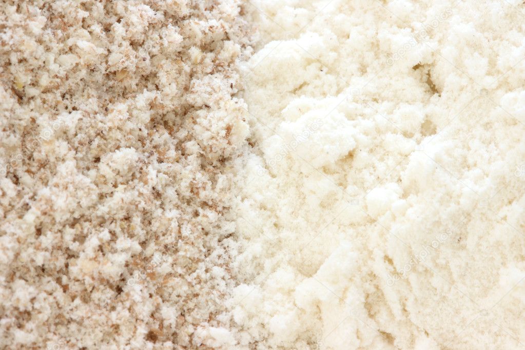 Flour - smooth and wholegrain types