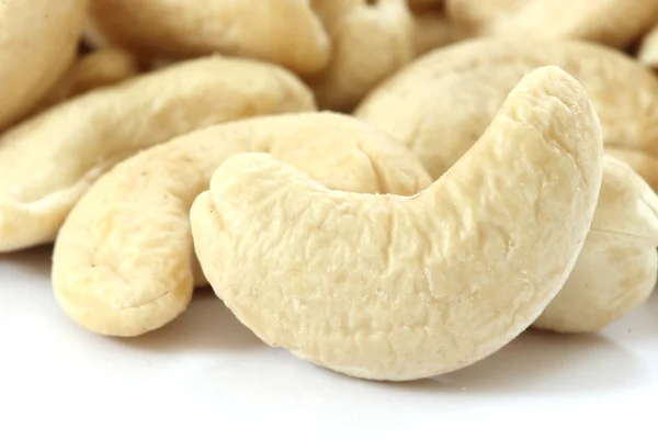 Cashew nuts on white background — Stock Photo, Image