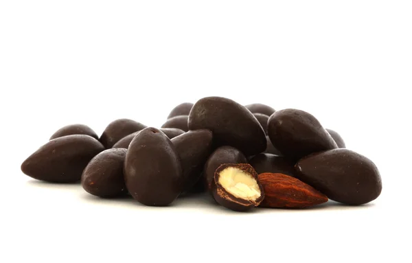 Amandel in chocolade — Stockfoto