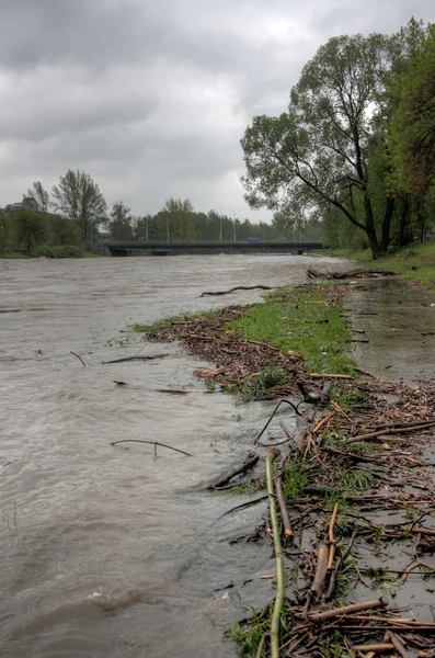 stock image Floods - river