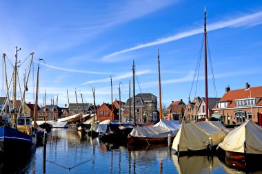 Harbor in the Netherlands clipart