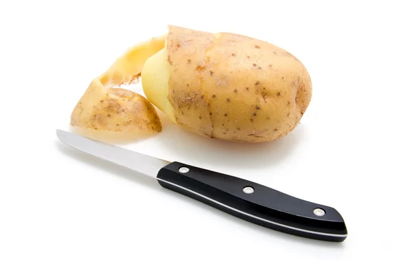 감자 칼으로 — 스톡 사진