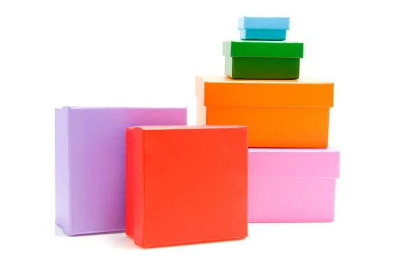 Caixas coloridas — Fotografia de Stock