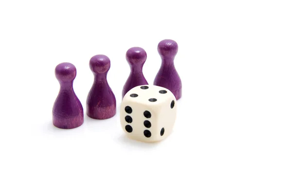 Purple pawns — Stock Photo, Image