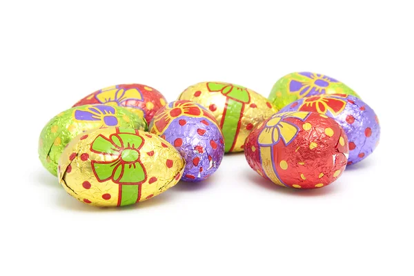 Chocolate easter eggs — Stock Photo, Image