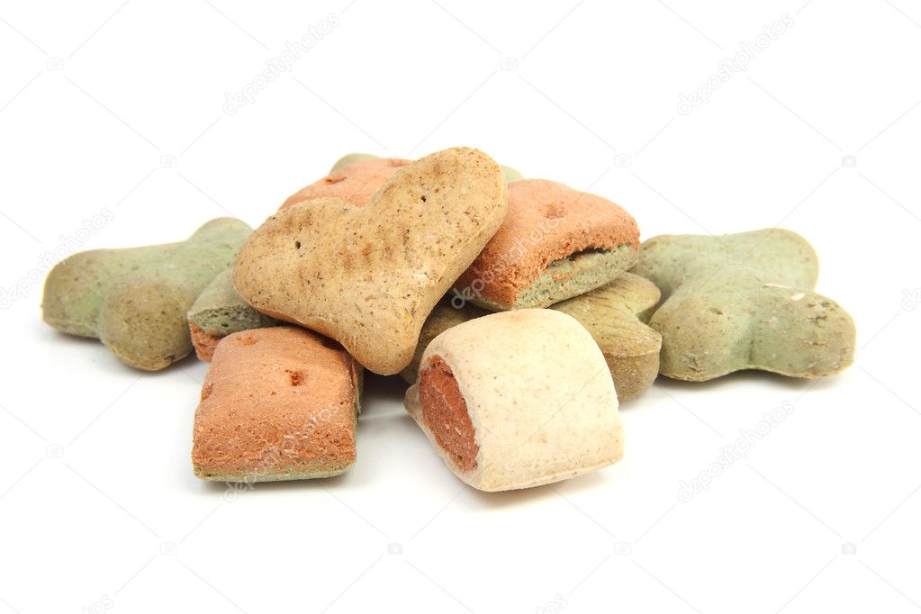 Pile of funny shaped dog cookies