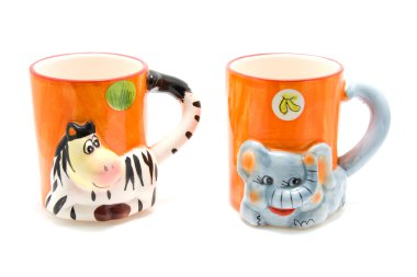 Animal mugs clipart