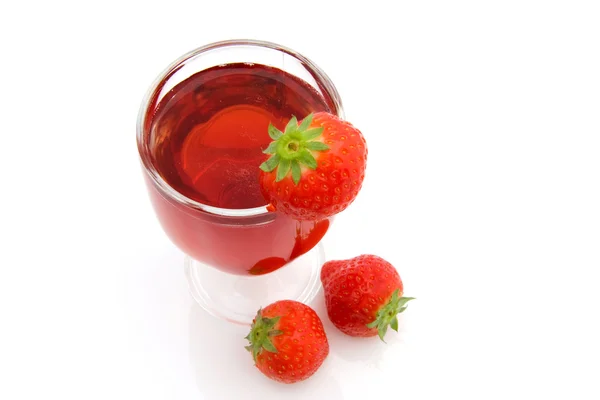 草莓饮料 — 图库照片