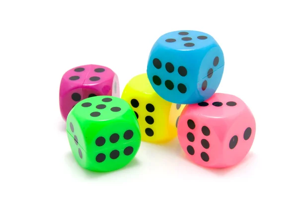 Colorful dice — Stock Photo, Image