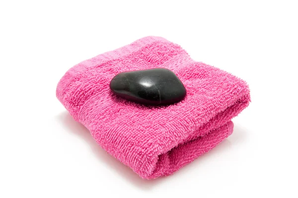 毛巾和石头 — 图库照片