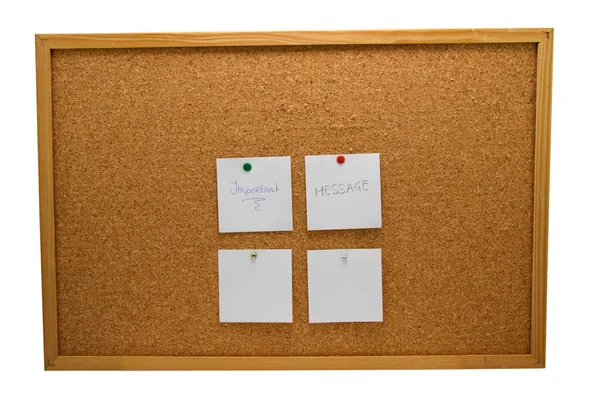 Memo board with message — Stock Photo, Image