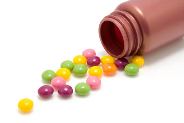Candy, mint a tabletták — Stock Fotó