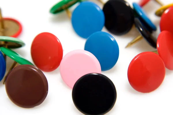 Colorful thumbtacks — Stock Photo, Image
