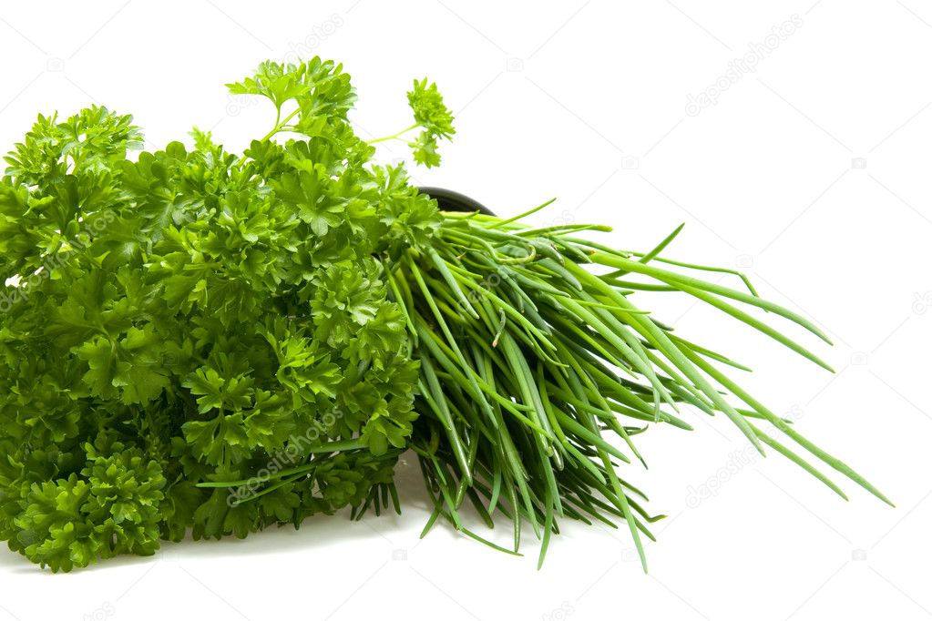 Parsley and chives