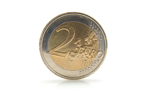 2 євро монетою — стокове фото