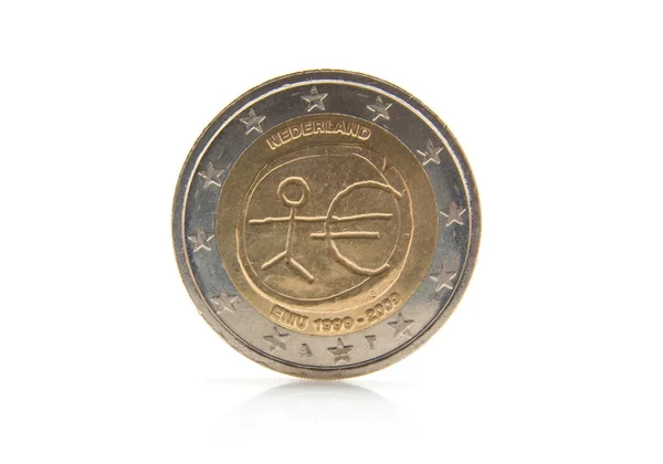 2 欧元硬币 — 图库照片