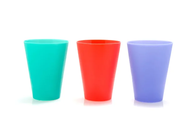 Três copos de limonada coloridos — Fotografia de Stock