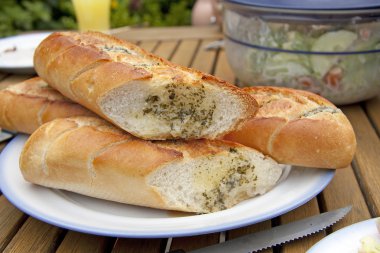 baget ve tereyağı.